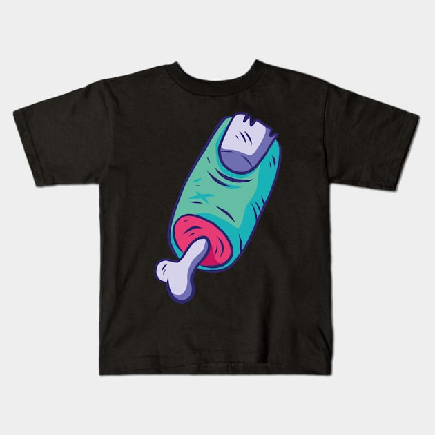 Creepy finger Kids T-Shirt by rueckemashirt